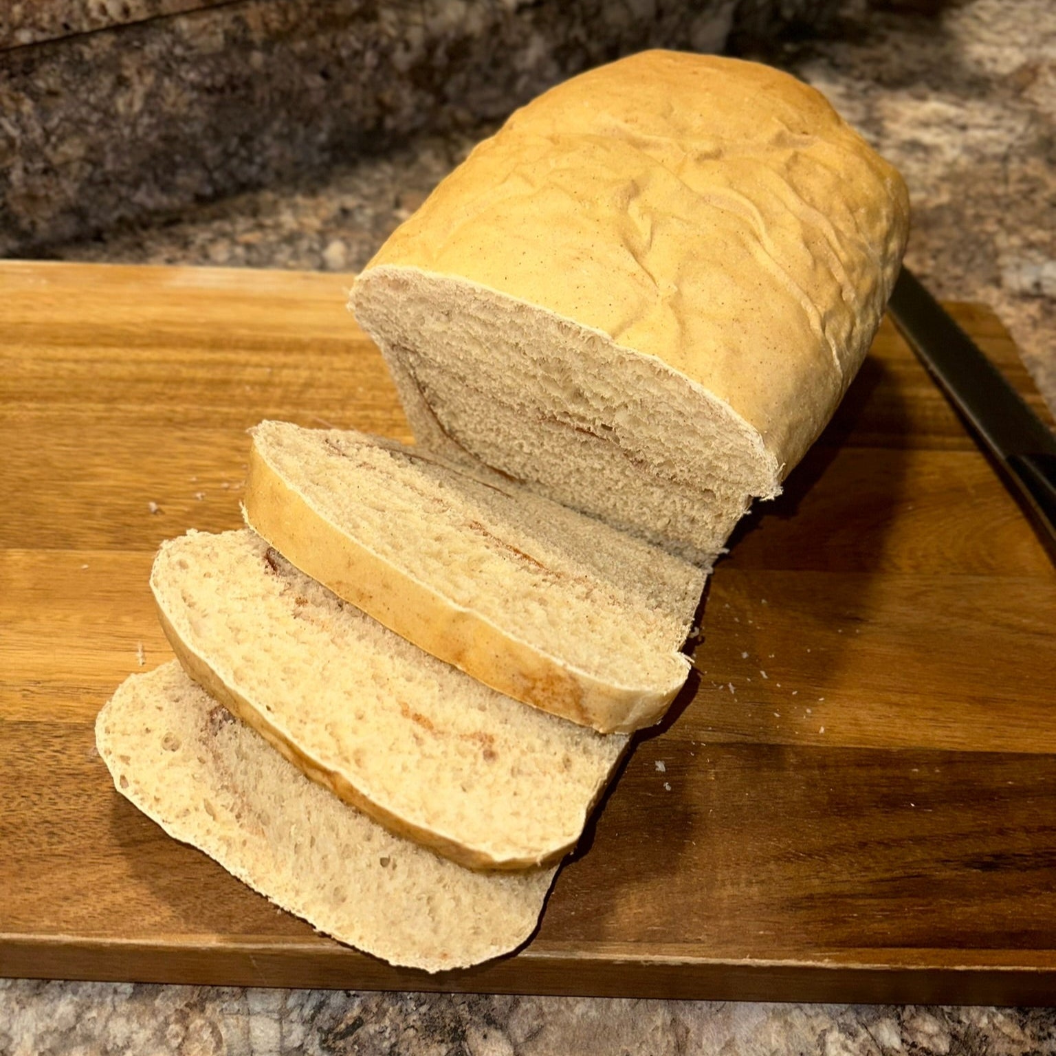 Golden Cinnamon Swirl Bread